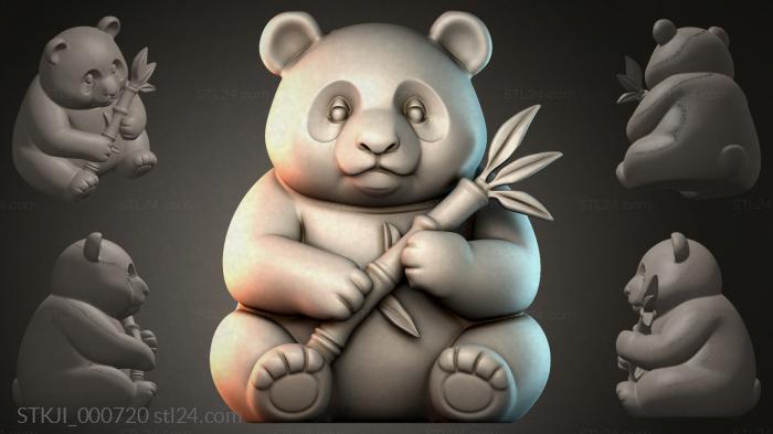 Фигурки животных (STKJI_000720) 3D модель для ЧПУ станка