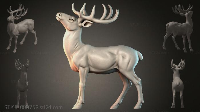 Фигурки животных (STKJI_000759) 3D модель для ЧПУ станка