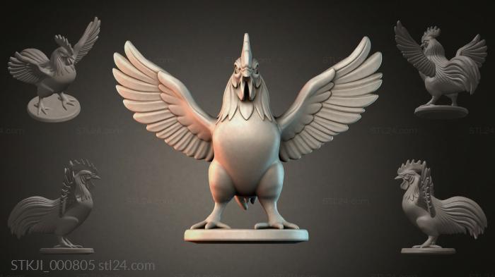 Фигурки животных (STKJI_000805) 3D модель для ЧПУ станка