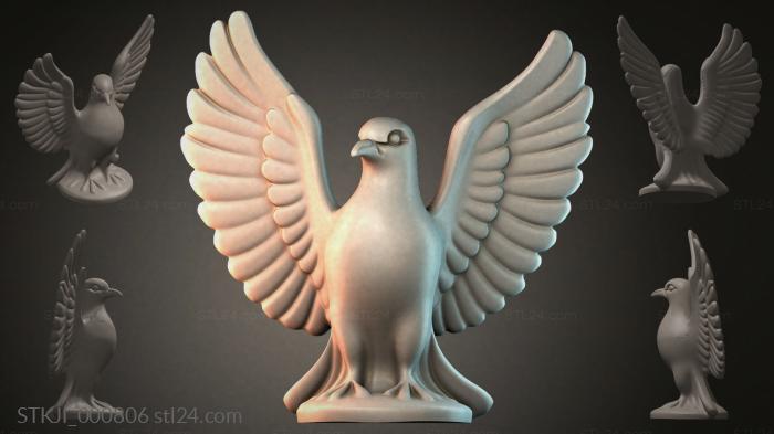 Фигурки животных (STKJI_000806) 3D модель для ЧПУ станка