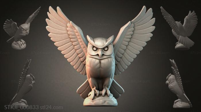 Фигурки животных (STKJI_000833) 3D модель для ЧПУ станка