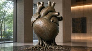 Animal figurines Anatomical heart with roots 3d model