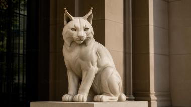 Animal figurines Seated Cat Figurine 3d model