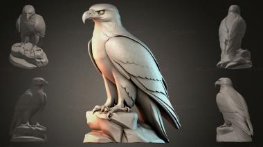 Animal figurines (Eagle sculpture, STKJI_000881) 3D models for cnc