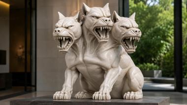 Animal figurines Three-Headed Dog 3d model