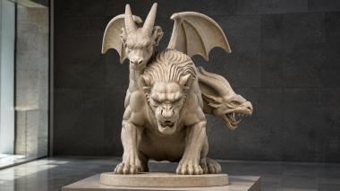 Animal figurines Demon lion 3d model