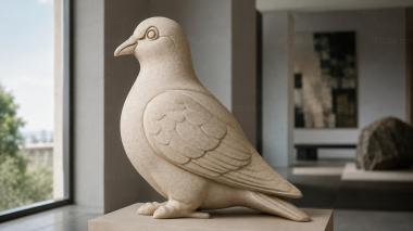 Animal figurines Dove figurine 3d model
