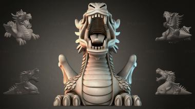 Animal figurines Dragon sculpture 3d model