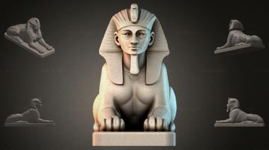 Animal figurines Sphinx 3d model