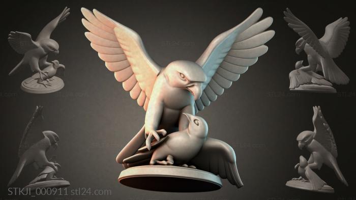 Фигурки животных (STKJI_000911) 3D модель для ЧПУ станка