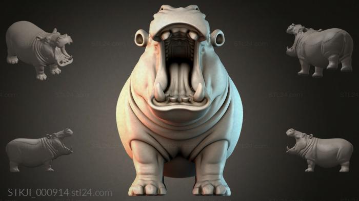 Фигурки животных (STKJI_000914) 3D модель для ЧПУ станка