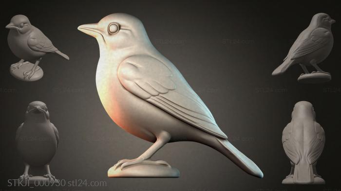 Фигурки животных (STKJI_000930) 3D модель для ЧПУ станка