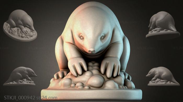 Фигурки животных (STKJI_000942) 3D модель для ЧПУ станка