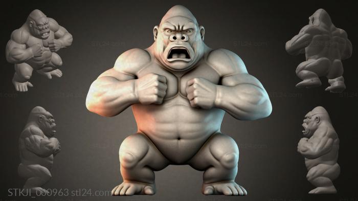 Фигурки животных (STKJI_000963) 3D модель для ЧПУ станка