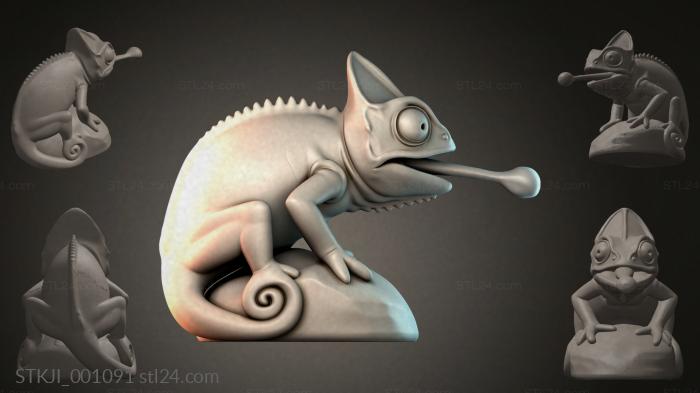 Фигурки животных (STKJI_001091) 3D модель для ЧПУ станка