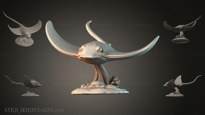 Фигурки животных (STKJI_001093) 3D модель для ЧПУ станка