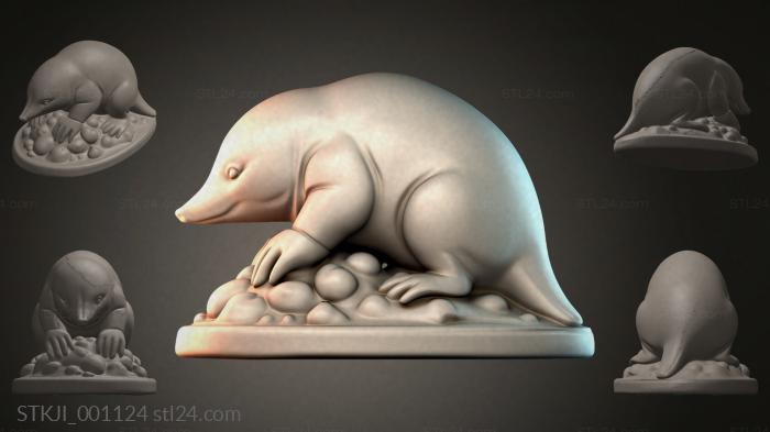 Фигурки животных (STKJI_001124) 3D модель для ЧПУ станка