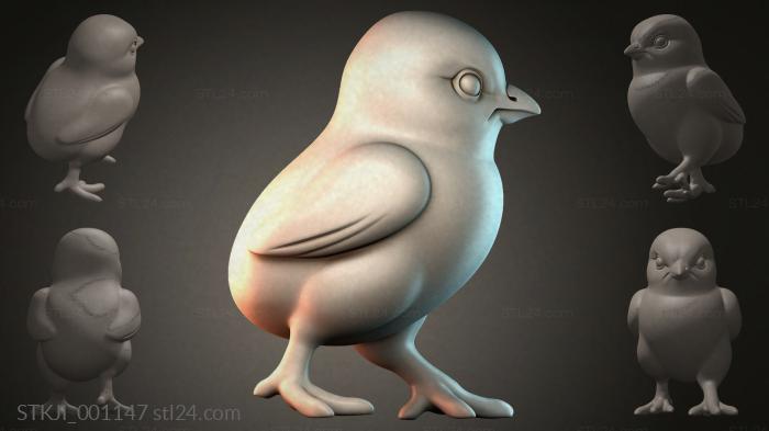 Фигурки животных (STKJI_001147) 3D модель для ЧПУ станка