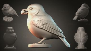 Animal figurines Bird sculpture 3d model