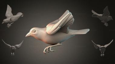 Animal figurines Stylized bird 3d model