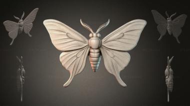 Animal figurines 3D Embossed Butterfly 3d model