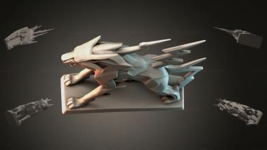 Animal figurines Abstract figure of a beast 3d model