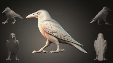 Animal figurines Crow figurine 3d model