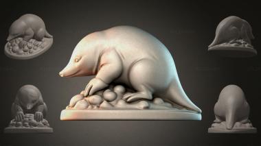 Animal figurines Lizard sculpture 3d model