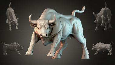 Animal figurines 3D model of a bull 3d model