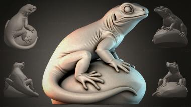 Animal figurines Lizard figurine 3d model