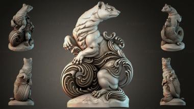 Animal figurines (STKJI_002738) 3D models for cnc