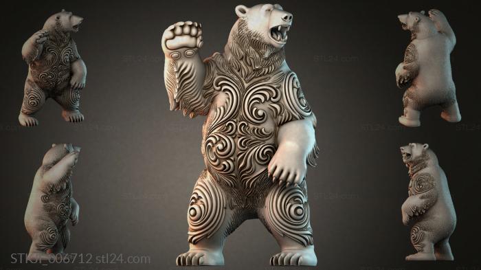 Animal figurines (STKJI_006712) 3D models for cnc