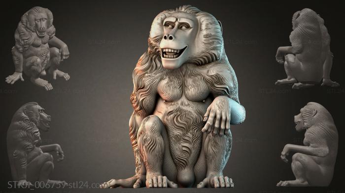 Animal figurines (STKJI_006759) 3D models for cnc