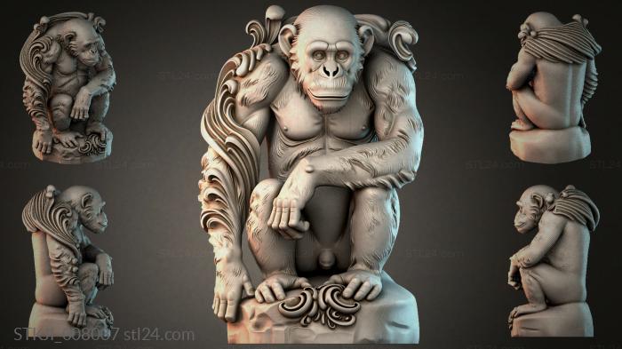 Animal figurines (STKJI_008037) 3D models for cnc