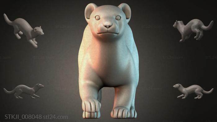 Animal figurines (STKJI_008048) 3D models for cnc