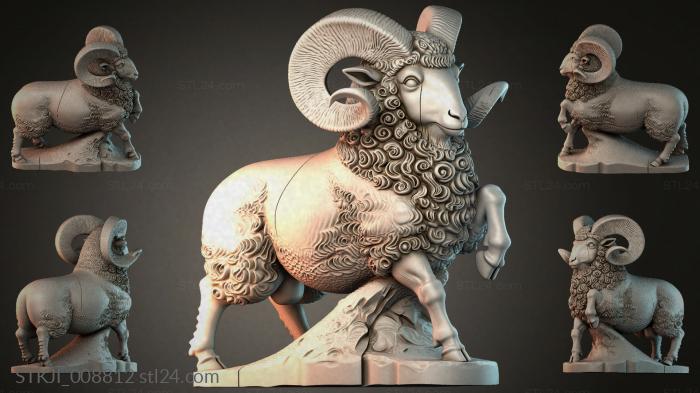 Animal figurines (STKJI_008812) 3D models for cnc