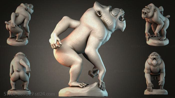 Animal figurines (STKJI_009819) 3D models for cnc
