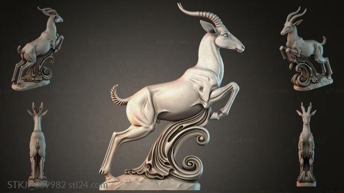 Animal figurines (STKJI_009982) 3D models for cnc