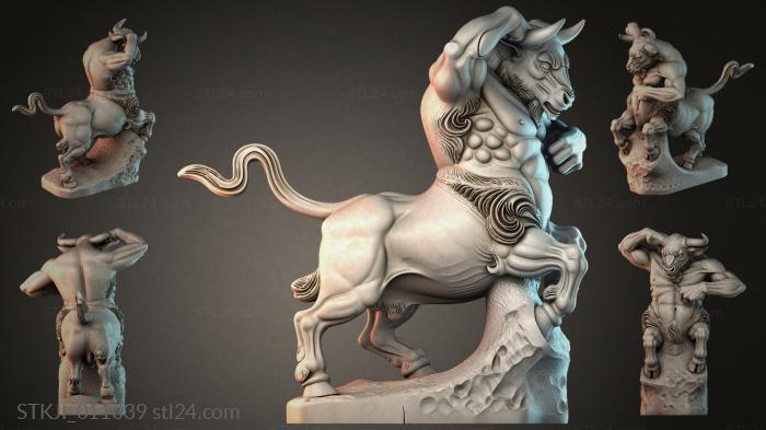 Animal figurines (STKJI_011039) 3D models for cnc