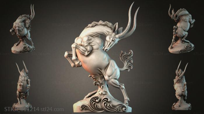 Animal figurines (STKJI_011214) 3D models for cnc