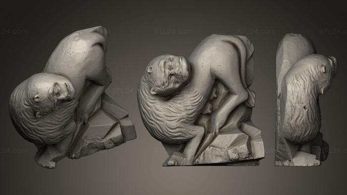 Скульптура Льва 17в неизвестный скульптор