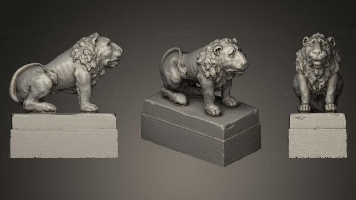 Figurines lions tigers sphinxes (Venice St Mark Lion Statue 1722, STKL_0196) 3D models for cnc