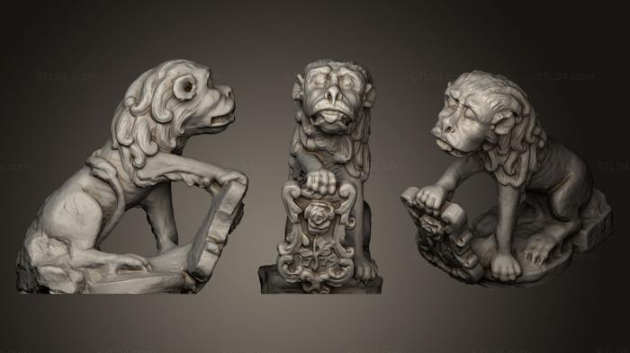 Figurines lions tigers sphinxes (Font del Lle Museu de Reus IMRC, STKL_0276) 3D models for cnc