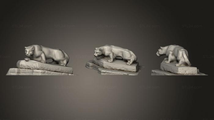 Figurines lions tigers sphinxes (Nittany Lions Statue, STKL_0370) 3D models for cnc