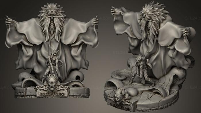 Статуэтки герои, монстры и демоны (Орочимару Шики Фуджин, STKM_0063) 3D модель для ЧПУ станка