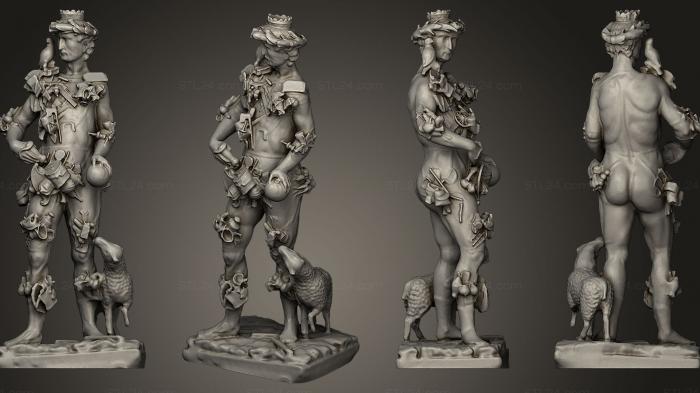 Figurines heroes, monsters and demons (Apollo as the Genius of the Arts, STKM_0111) 3D models for cnc
