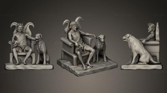 Figurines heroes, monsters and demons (Clavicus Vile and Barbas, STKM_0162) 3D models for cnc
