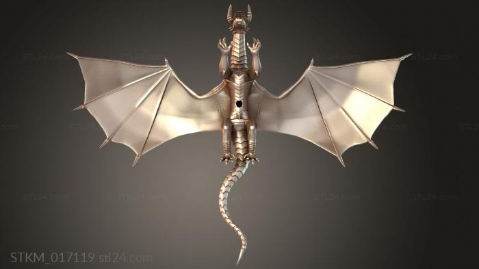 Ancient Black Dragon Flying
