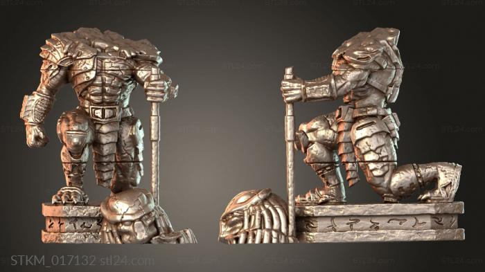 Ancient Hunters Statues Brave