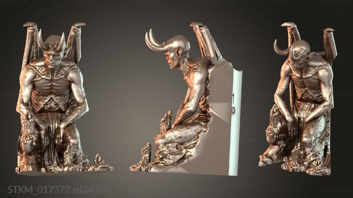 Статуэтки герои, монстры и демоны (Статуя Аватара Devil Supreme, STKM_017372) 3D модель для ЧПУ станка